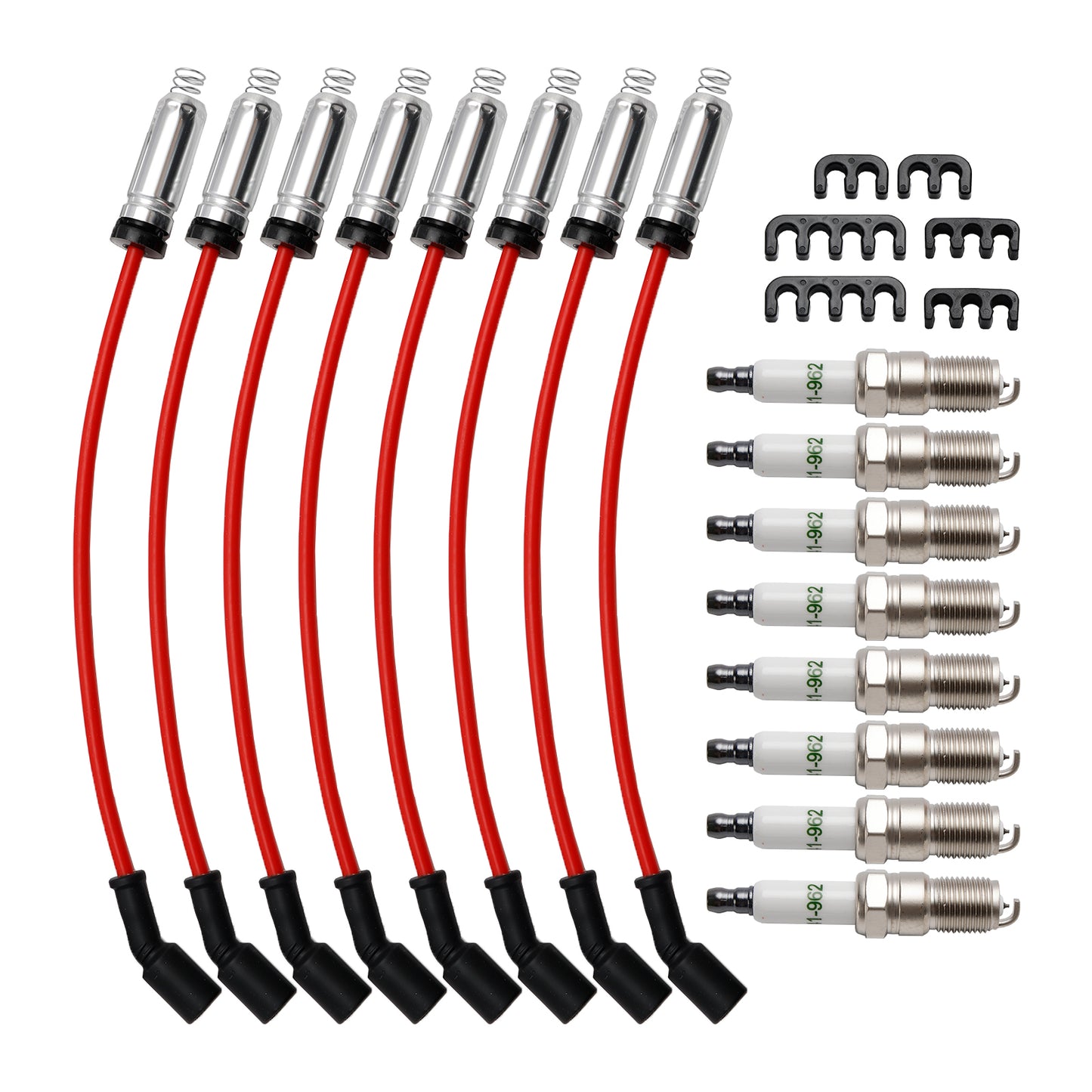 Candele Chevrolet Corvette 7.0L V8 2006-2008 + fili 10,5 mm Set 19299585 8 pezzi