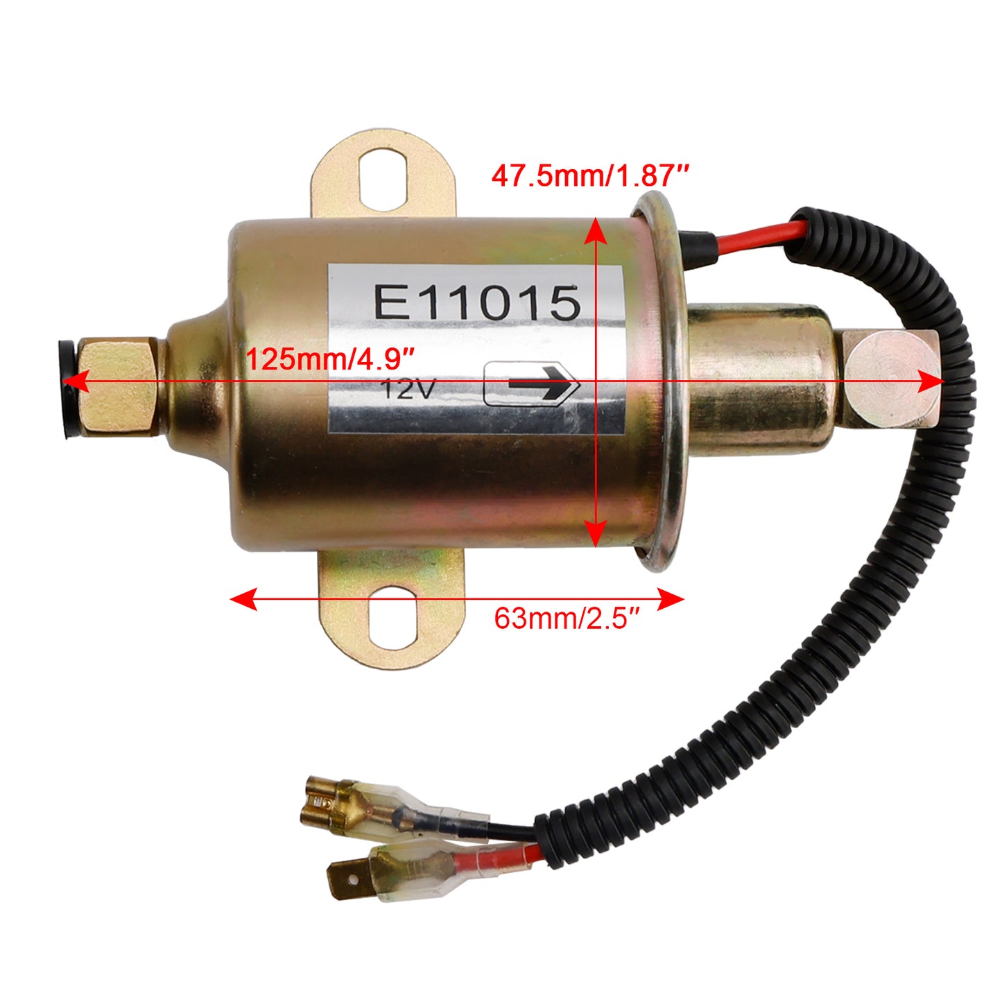 Pompa elettrica del carburante Onan Cummins con numeri di parte 149-2620 A029F887 A047N929 - Nuova e durevole