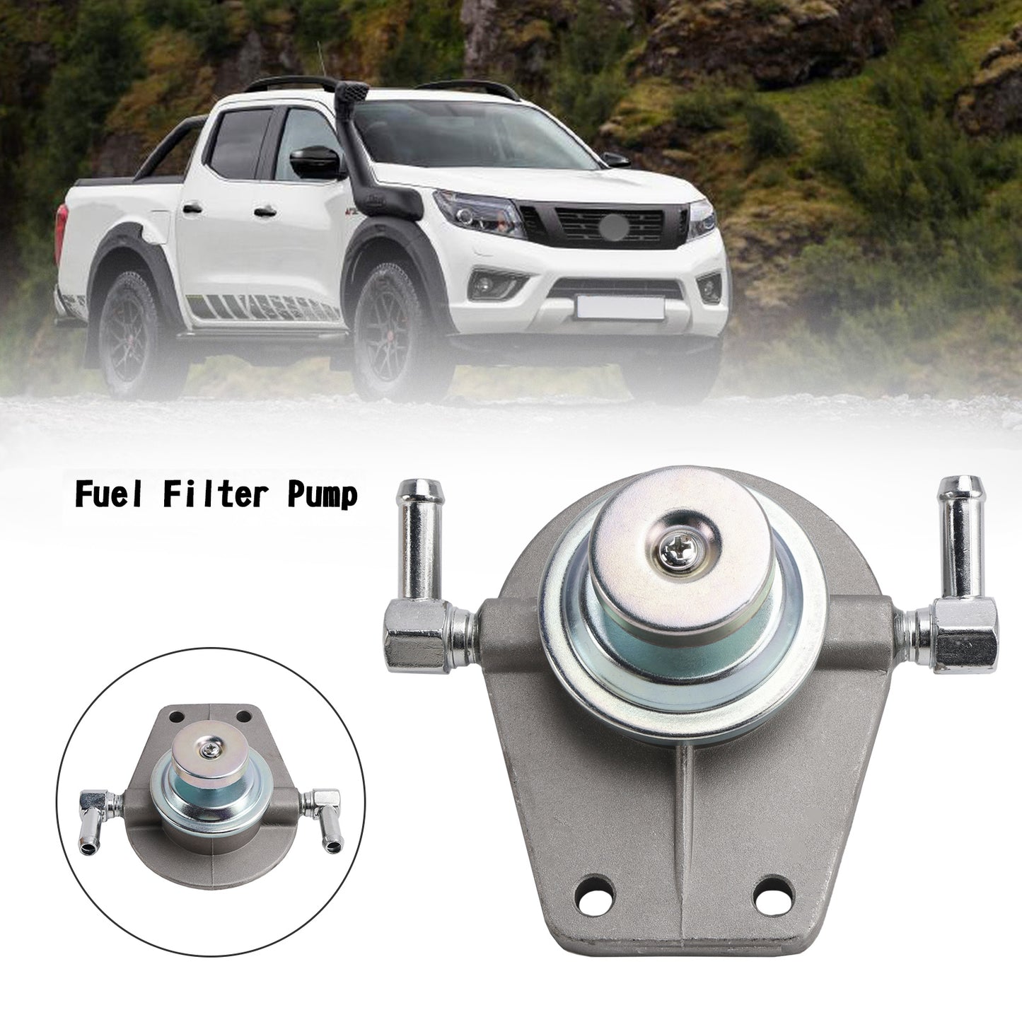 Alloggiamento filtro carburante Primer Pump Cap Fit Nissan Navara D22 YD25DDTI MT Diesel Generico