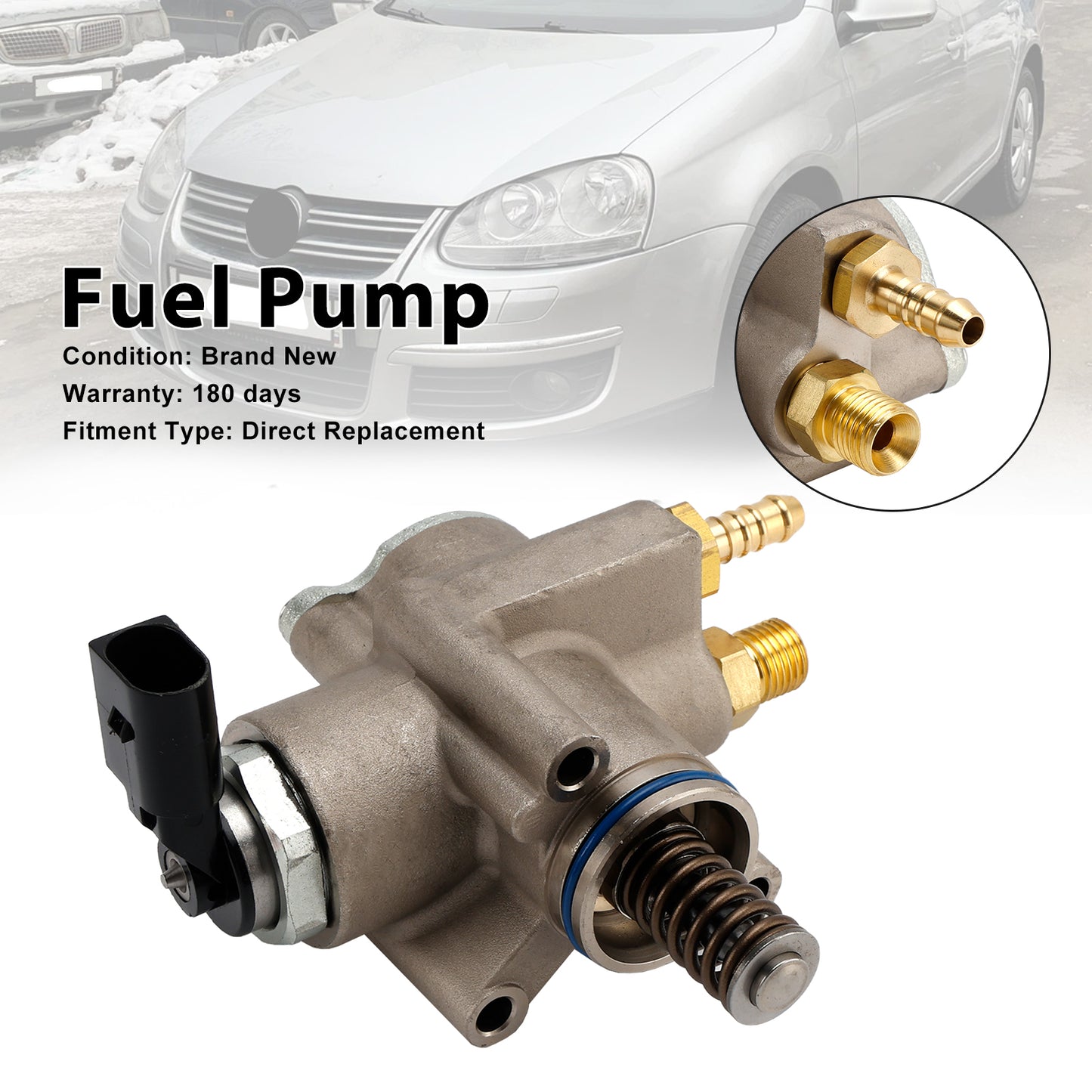 07/2006-10/2010 VW JETTA III (1K2) 1.4 TSI Pompa carburante ad alta pressione 03C127025T HFS853A04