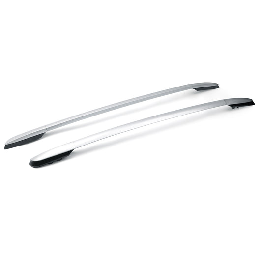 Alluminio Factory Silver Top Portapacchi Side Rails Bar per 2017-2019