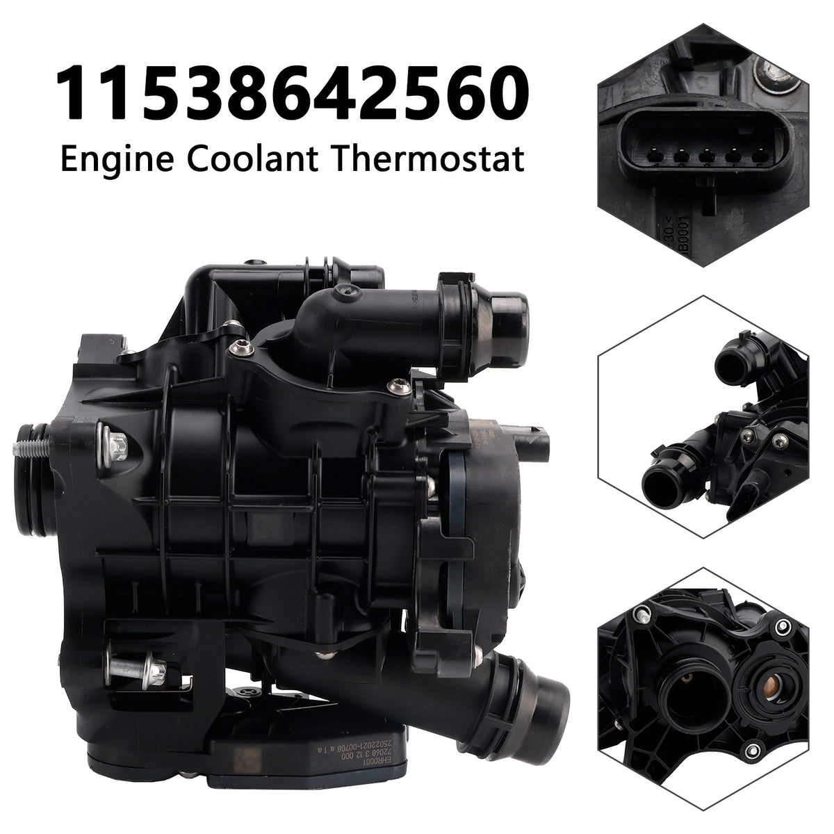 10/2017-12/2019 BMW G20 G30 330 530 X1 X3 Z4 2.0L Termostato del liquido di raffreddamento del motore 11538642560
