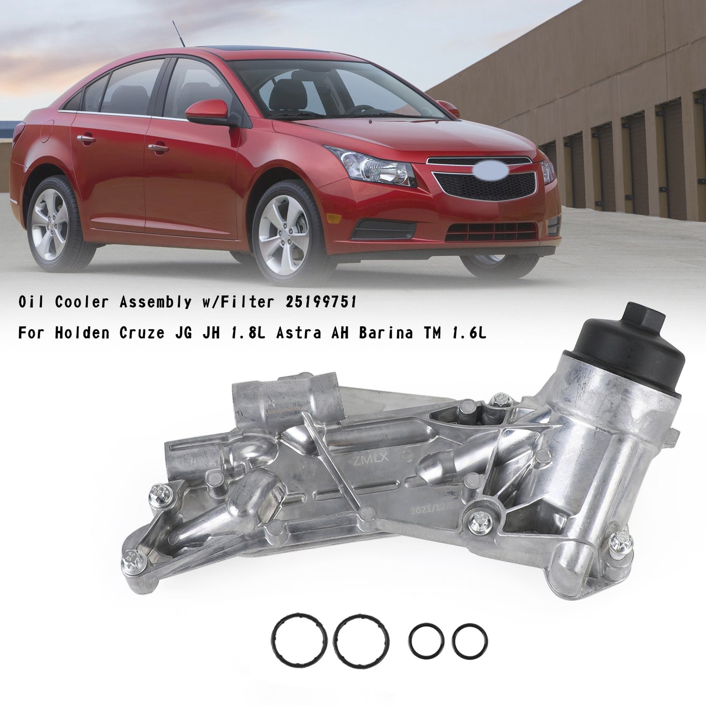 Gruppo radiatore olio con filtro 25199751 per Holden Cruze JG JH 1.8L Astra AH 93186324