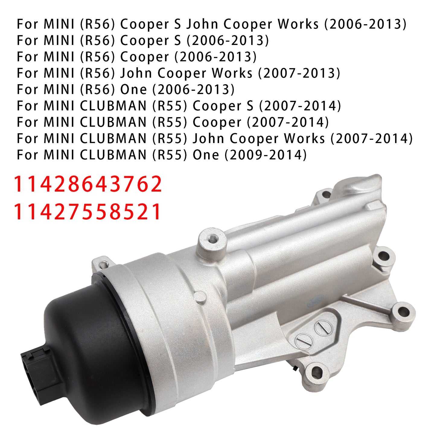 Alloggiamento filtro radiatore olio MINI CLUBMAN (R55) Cooper 2007-2014 11428643762 11427558521