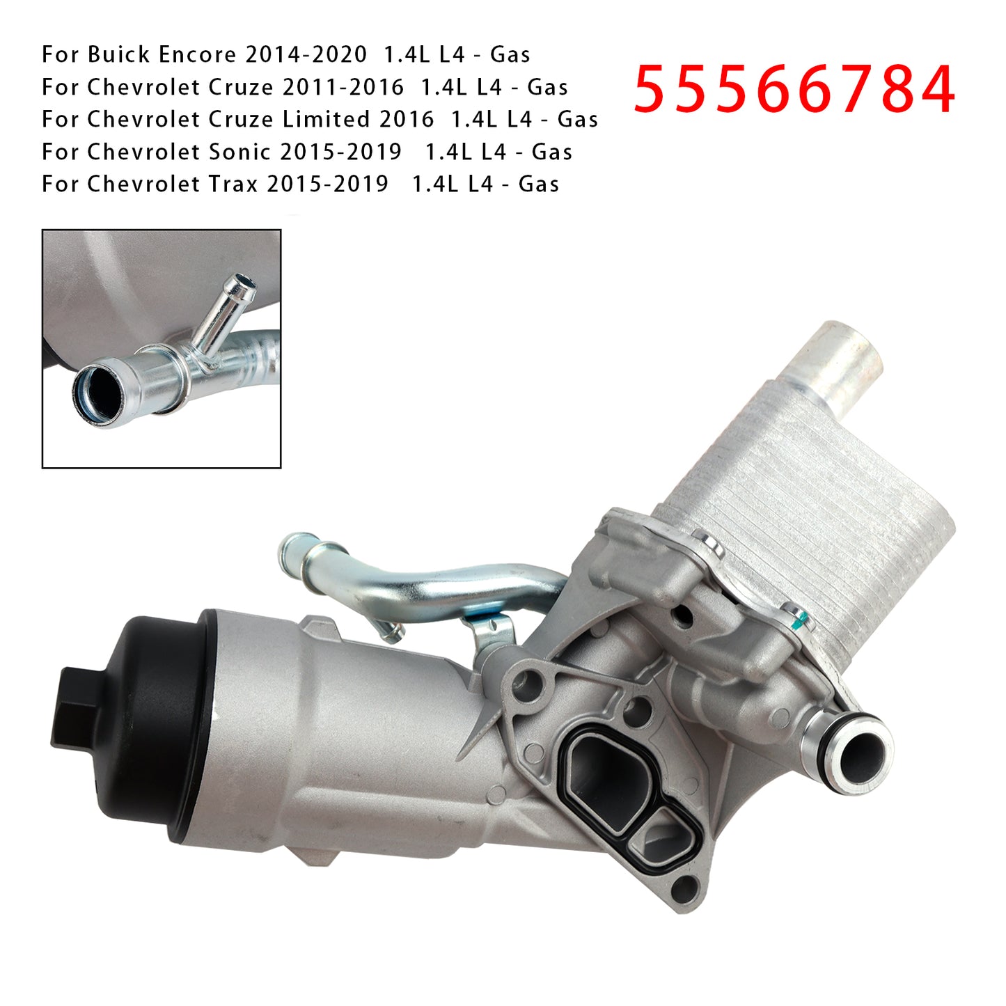 Chevrolet Cruze Limited 1.4L L4 del 2016 - Alloggiamento filtro olio gasolio Radiatore olio 55566784 55593189 55594651