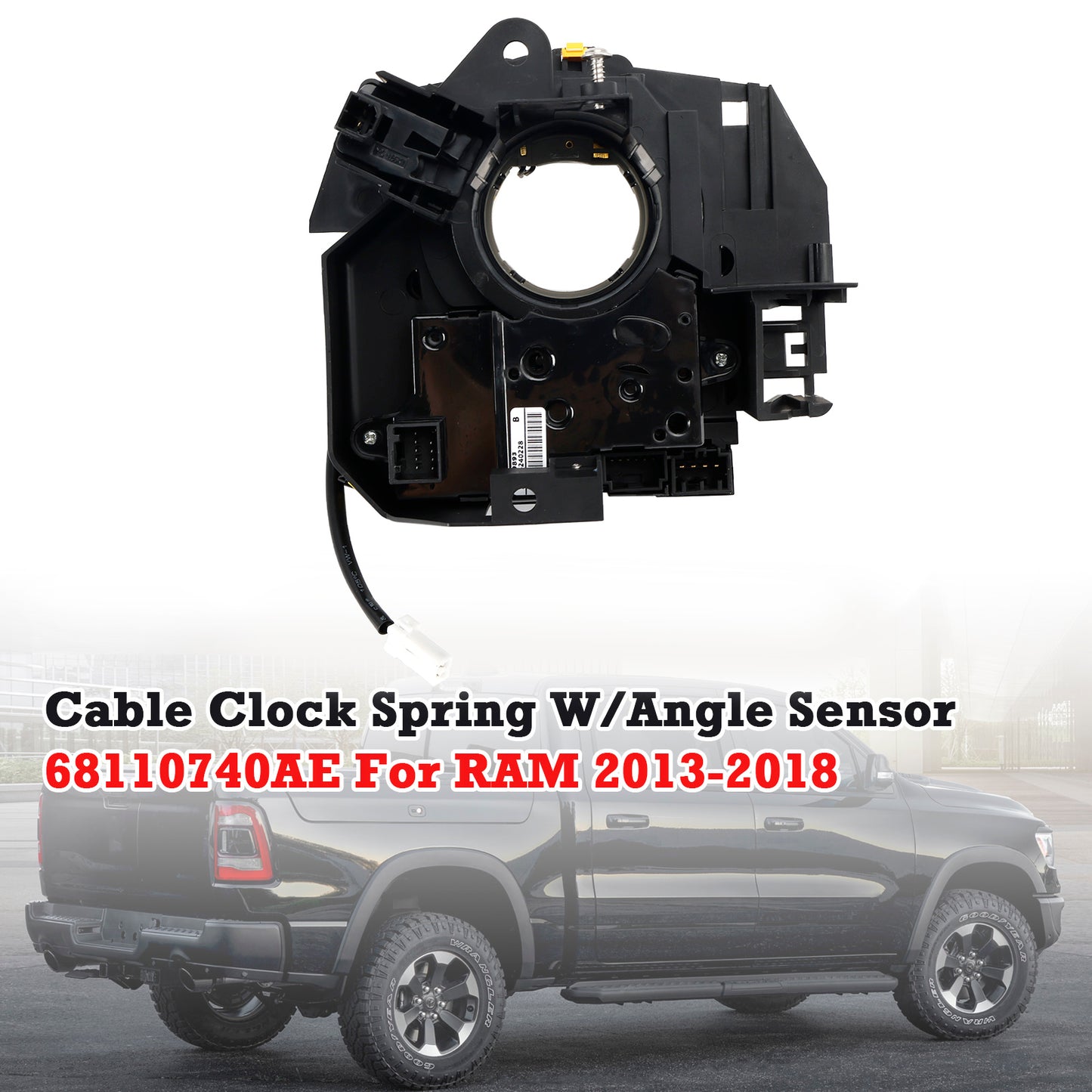 68110740AD 2013-2018 RAM 2500 Clock Spring con sensore angolare 9 PIN 68110740AE