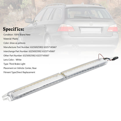 Terza luce freno 63256925902 63257145667 bianca per BMW Serie 5 Touring E61 2007-2010