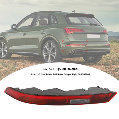 Audi Q5 2018-2021 Luce paraurti freno posteriore lato sinistro inferiore 80A945069