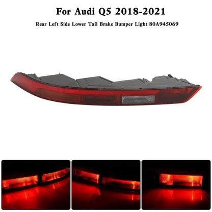 Audi Q5 2018-2021 Luce paraurti freno posteriore lato sinistro inferiore 80A945069