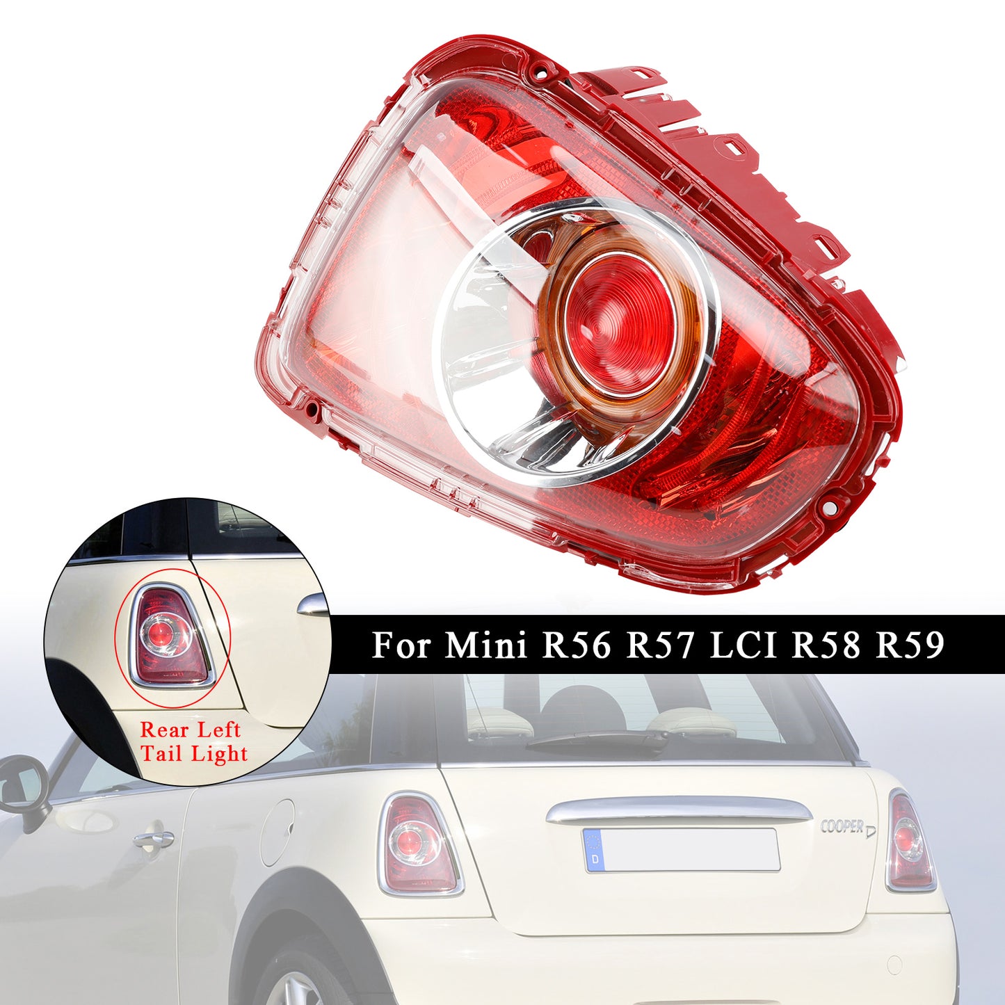 05/2010—06/2015 MINI Cabrio R57 LCI Fanale posteriore sinistro 63217255909