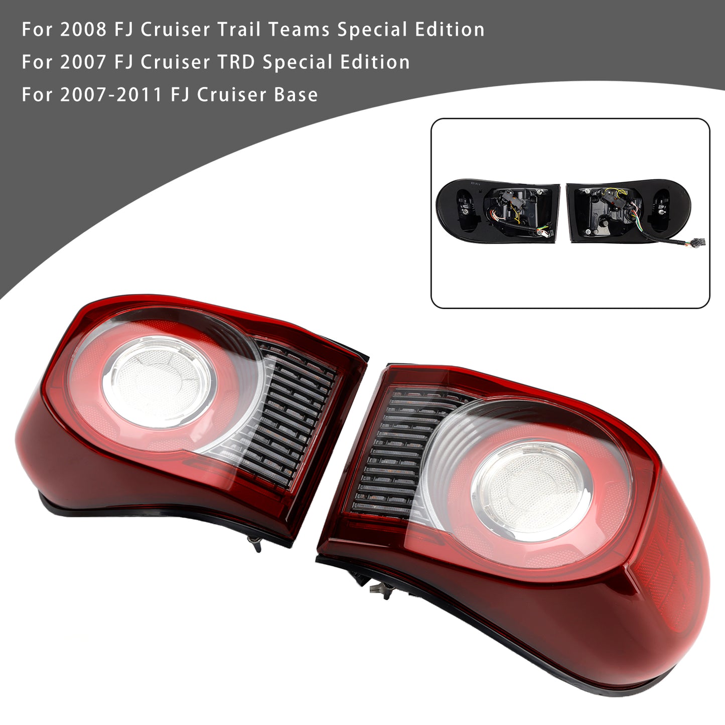 Fanale posteriore sinistro e destro a LED per FJ Cruiser Trail Teams Special Edition 2008 8155135341 8156135301 TO2800169