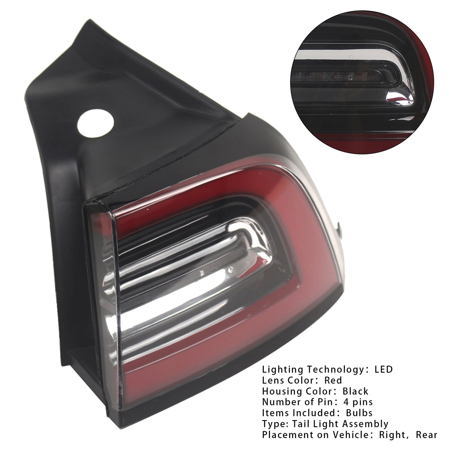 Fanale posteriore destro a LED esterno per Tesla Model 3 2017-2023 1077398-00