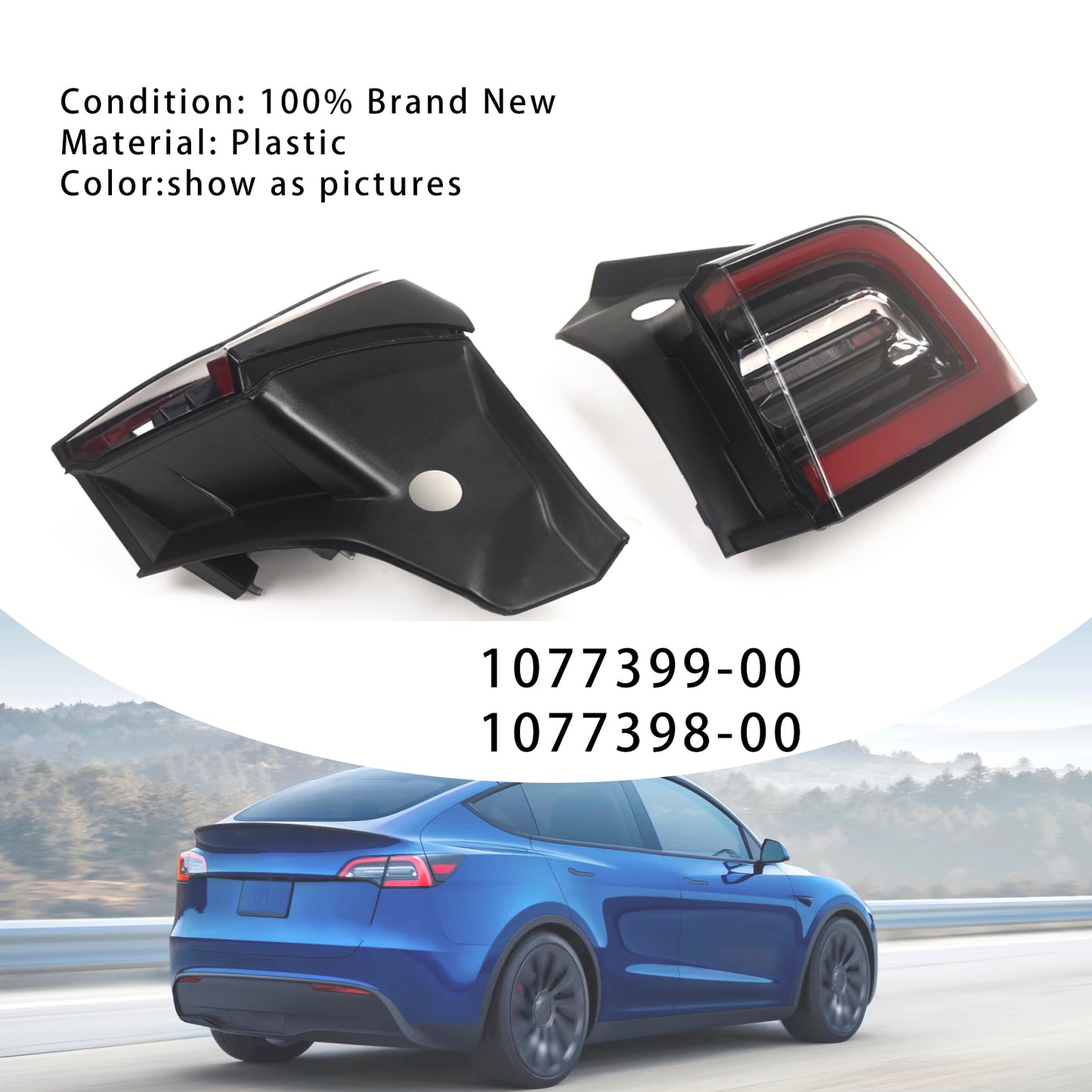 Fanale posteriore a LED Tesla Model 3 L+R 2017-2023 1077399-00,1077398-00