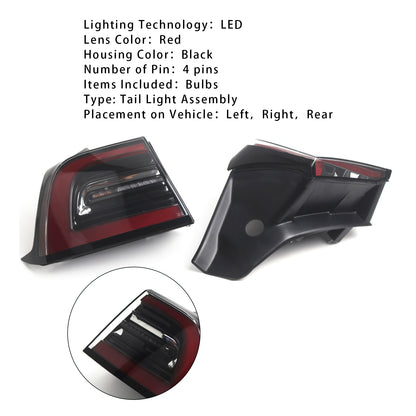 Fanale posteriore sinistro e destro a LED 1077399-00, 1077398-00 per Tesla Model 3 2017-2023