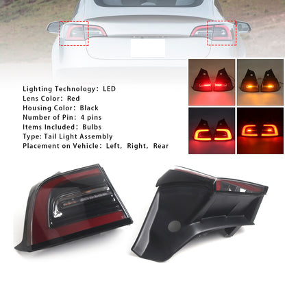 Fanale posteriore a LED Tesla Model 3 L+R 2017-2023 1077399-00,1077398-00
