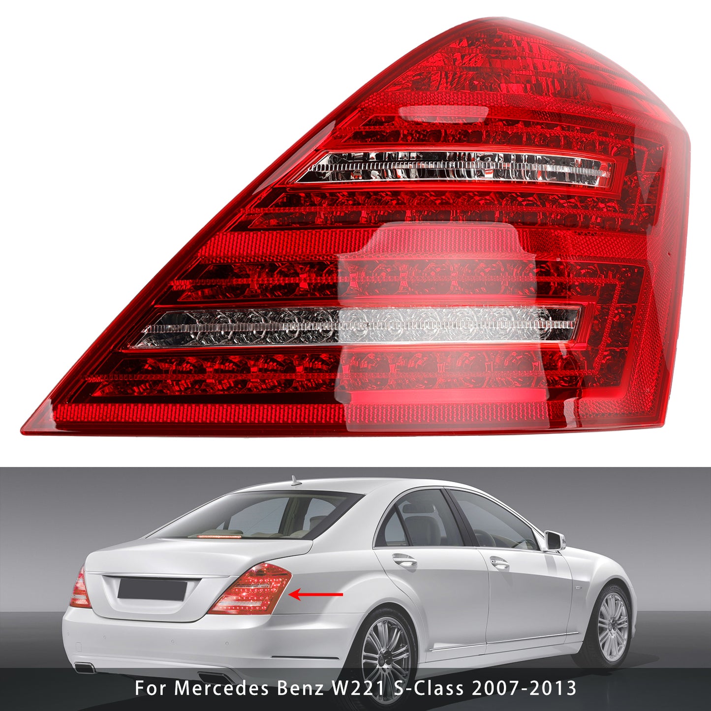 Fanale posteriore a LED destro Mercedes Benz W221 Classe S 2007-2013 2218201464
