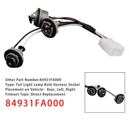 Presa per cablaggio lampadina fanale posteriore Subaru Impreza 1993-2001 84931FA000