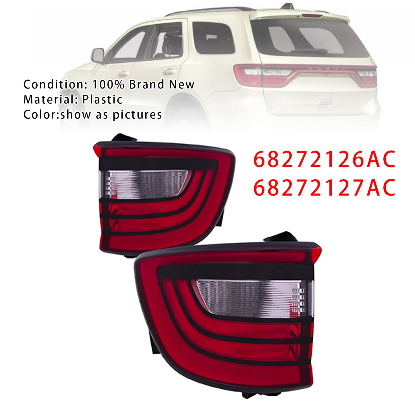 Fanale posteriore sinistro e destro Durango Rallye 2014-2015 68272126AC 68272127AC