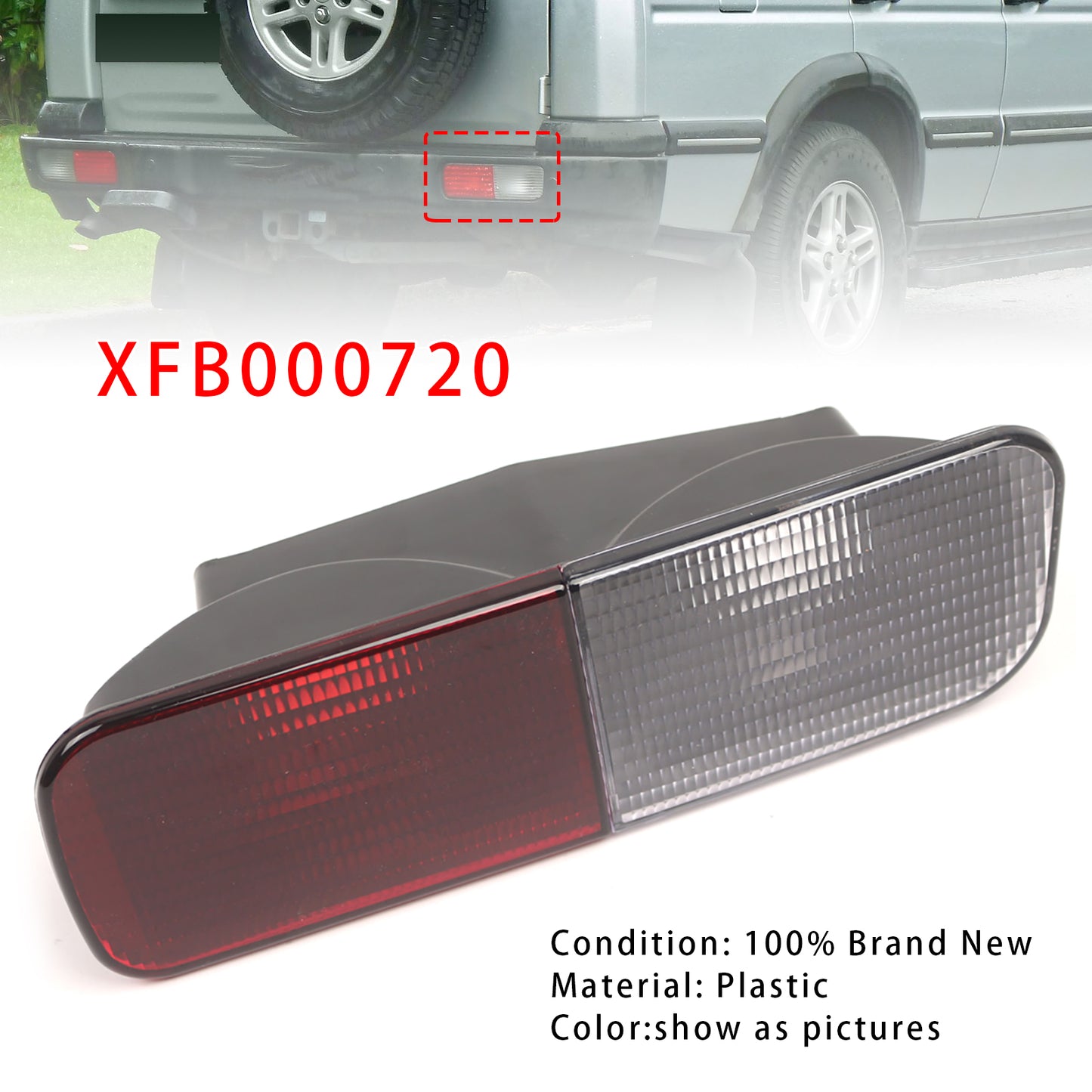 Luce paraurti posteriore destra Land Rover Discovery 2 2003-2004, luce fendinebbia di retromarcia