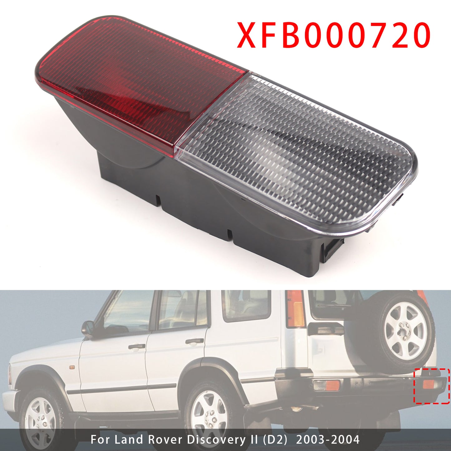 Luce paraurti posteriore destra Land Rover Discovery 2 2003-2004, luce fendinebbia di retromarcia