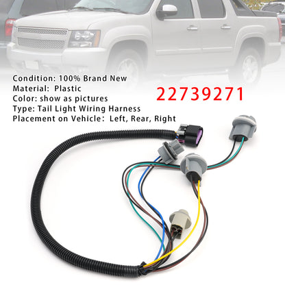 Cablaggio fanale posteriore sinistro o destro 22739271 per Chevy Avalanche 2007-2013