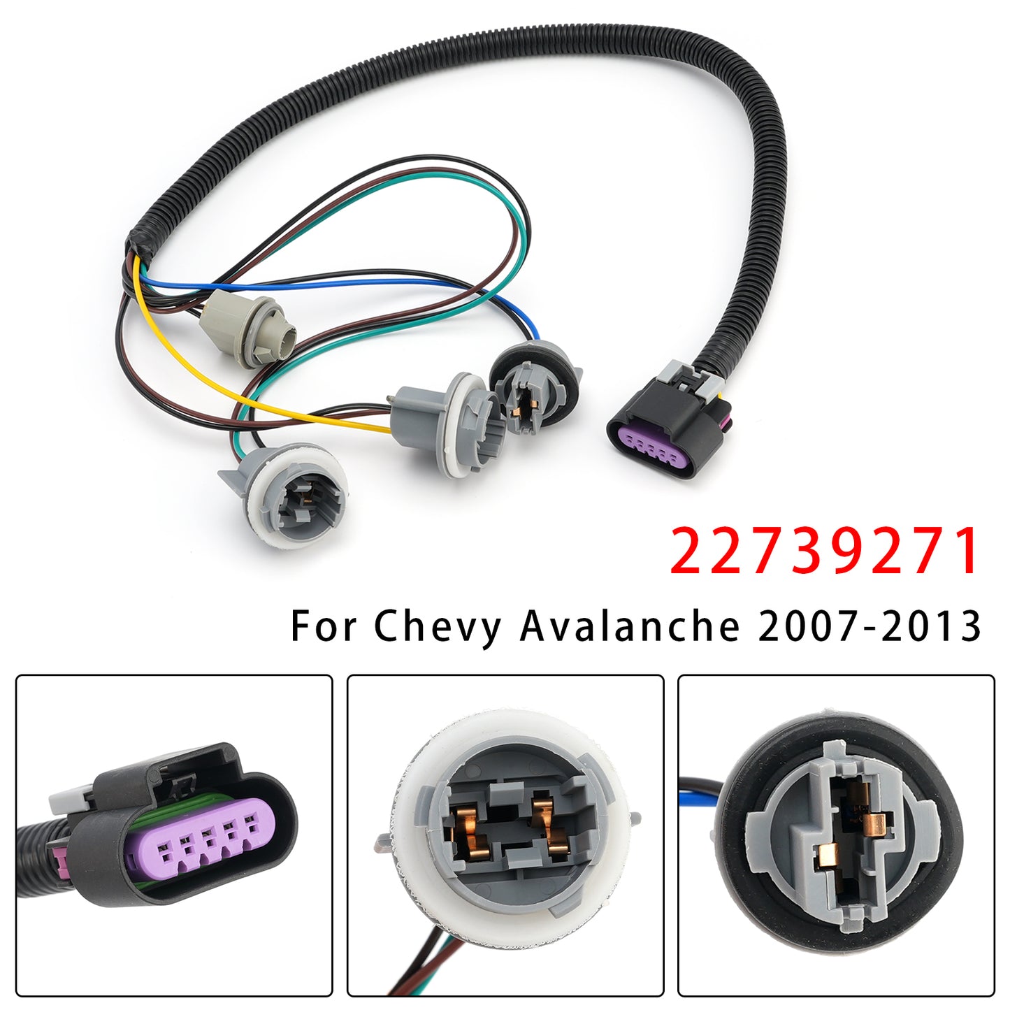 Cablaggio fanale posteriore sinistro o destro 22739271 per Chevy Avalanche 2007-2013