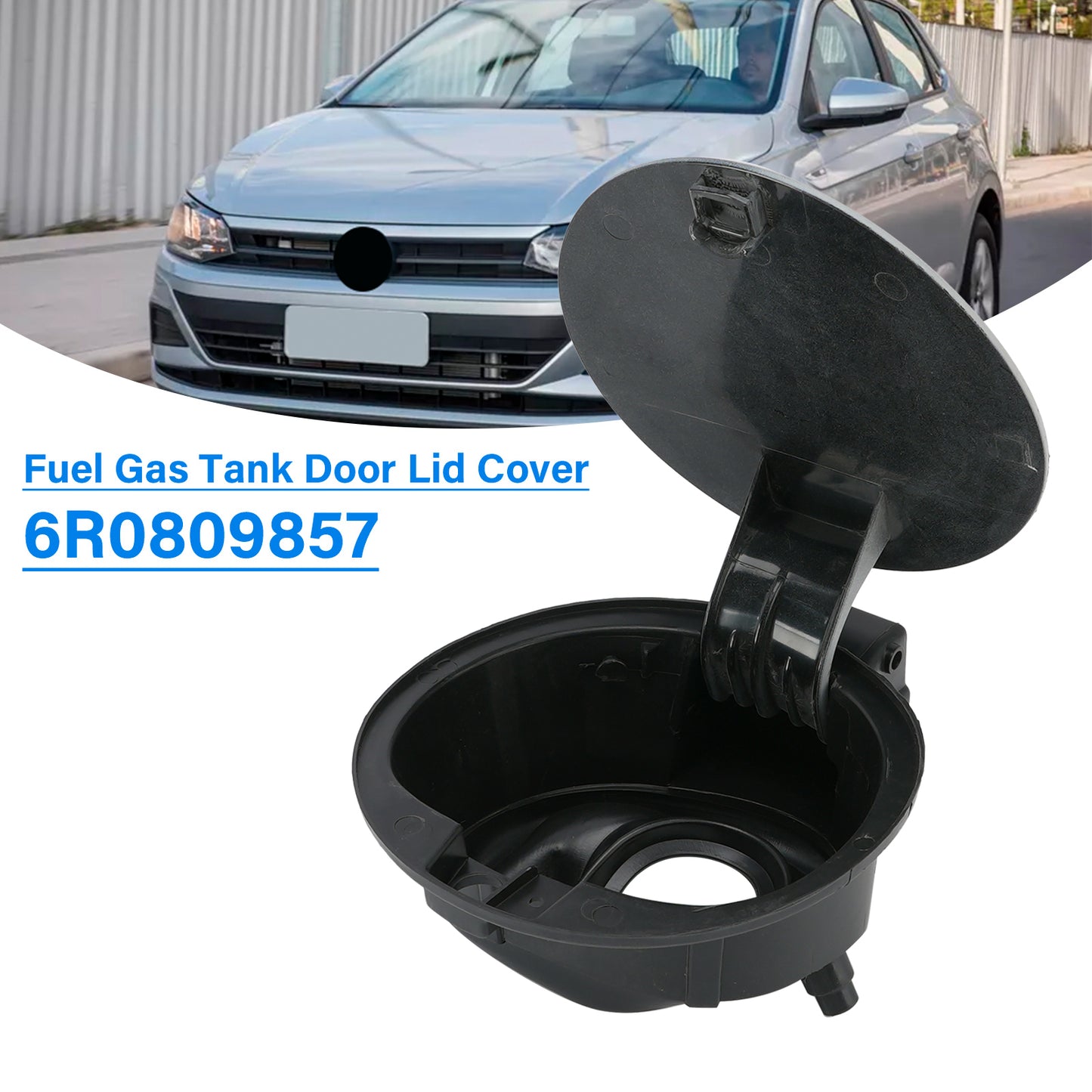 Coperchio del serbatoio del carburante a gas VW Polo 2011-2019, sportello del coperchio, tappo di copertura 6R0809857