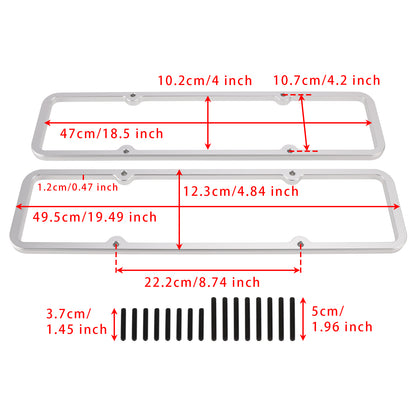 Distanziale coperchio valvole Small Block 1/2""3/8"" 500 Riser 350 per rullo di montaggio albero