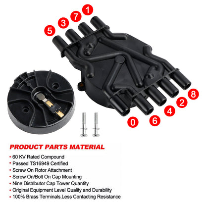 Kit tappo distributore e rotore 10452459 per Chevy K1500 GMC 5.7L Vortec