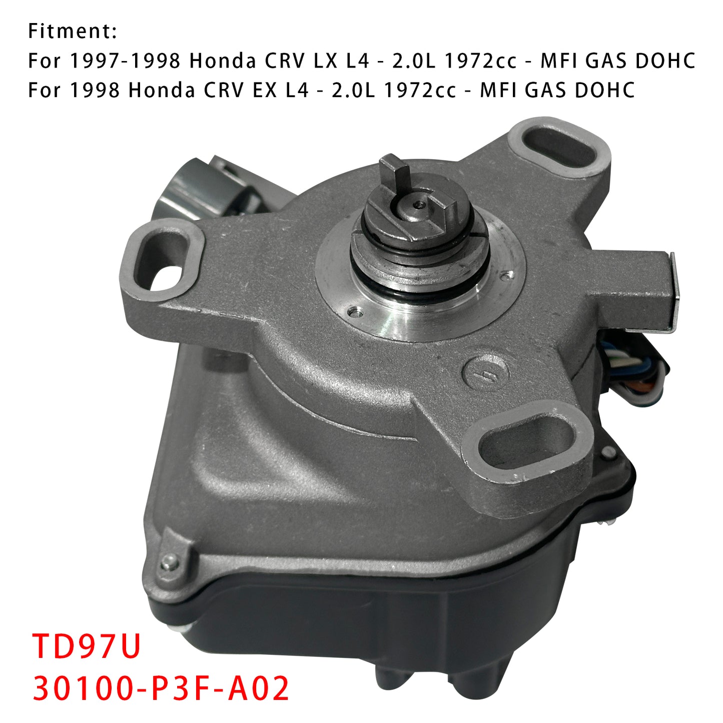 Distributore di accensione TD97U 30100-P3F-A02 per Honda CRV EX L4 2.0L 1972cc MFI GAS DOHC del 1998