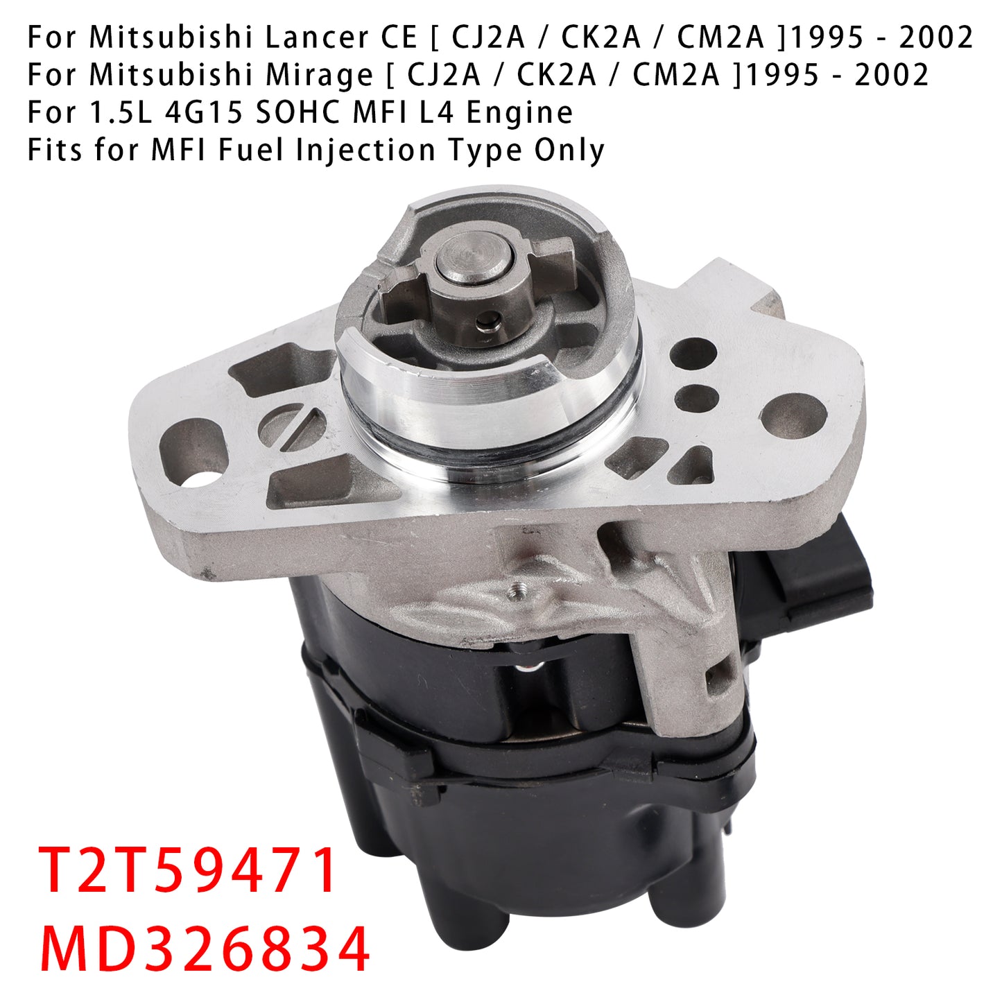 Distributore di accensione elettronica per motore L4 1.5L 4G15 SOHC MFI MD326834