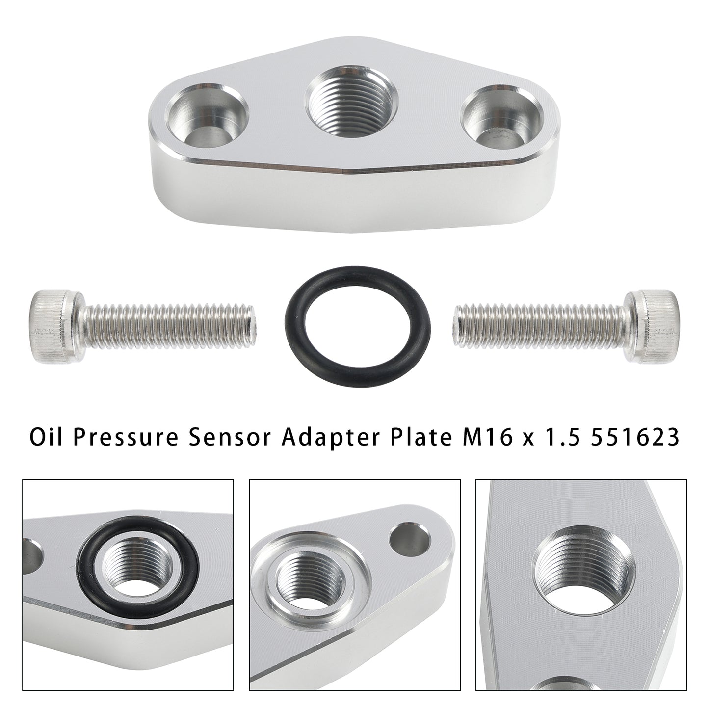 Piastra adattatrice sensore pressione olio M16 x 1.5 551623 per LS