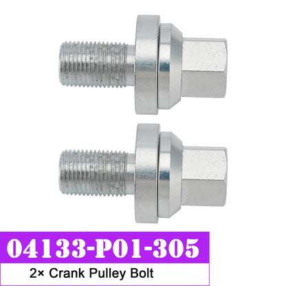 2× Bullone puleggia albero motore D16Z6 D16 D15 D16Y8 Serie D per Honda Civic 04133-P01-305