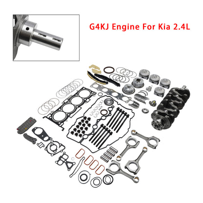 Kit di ricostruzione revisione motore Kia 2.4L G4KJ con albero motore, aste e kit di distribuzione