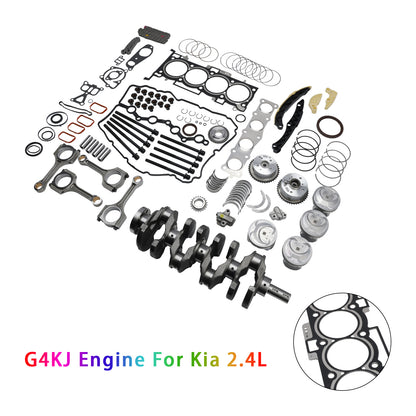Kit di ricostruzione revisione motore Kia 2.4L G4KJ con albero motore, aste e kit di distribuzione