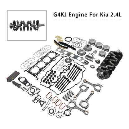 Kit di ricostruzione revisione motore Kia 2.4L G4KJ con albero motore, aste e kit di distribuzione
