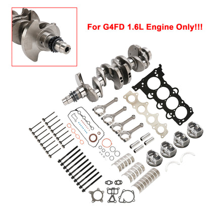 Kit di revisione per ricostruzione motore Hyundai Veloster (FS) G4FD 2011–2018 con albero motore e biella