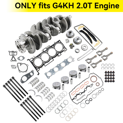 Kit di ricostruzione motore Hyundai Tucson/ix35 (LM) G4KH 2.0T 2013–2015 con kit di fasatura aste albero motore