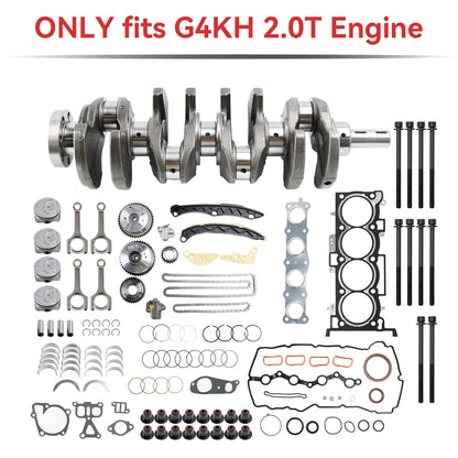 Kit di ricostruzione motore Hyundai Tucson (TL) G4KH 2.0T 2015–2018 con kit di fasatura aste albero motore