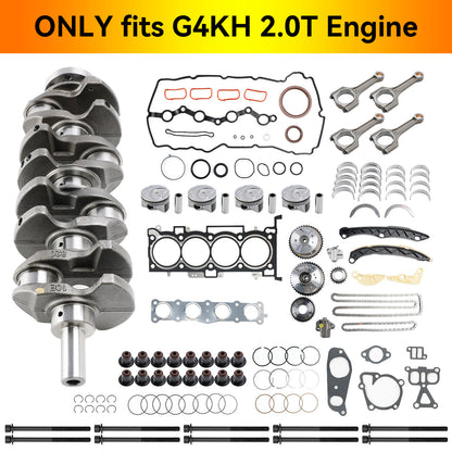 Kit di ricostruzione motore Hyundai Tucson/ix35 (LM) G4KH 2.0T 2013–2015 con kit di fasatura aste albero motore