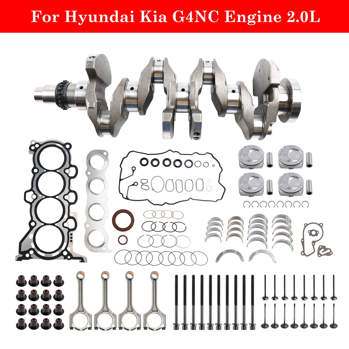 Kit di revisione per ricostruzione motore Hyundai i40 2.0L G4NC 2011–2019 623V6-2EH00