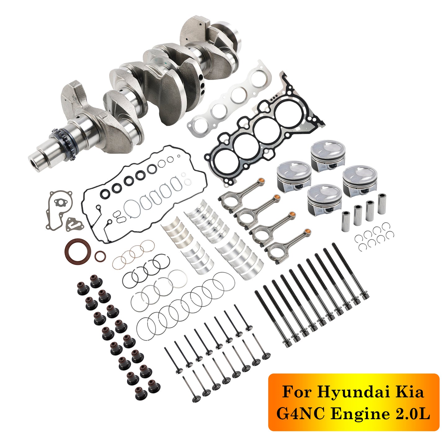 Kit di revisione ricostruzione motore Kia Hyundai Elantra (AD) 2.0L G4NC 2015-2020