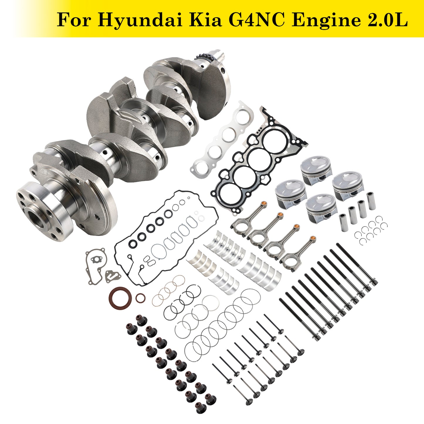 Kit di revisione ricostruzione motore Kia Hyundai Creta (SU2r) 2.0L G4NC 2021–2022