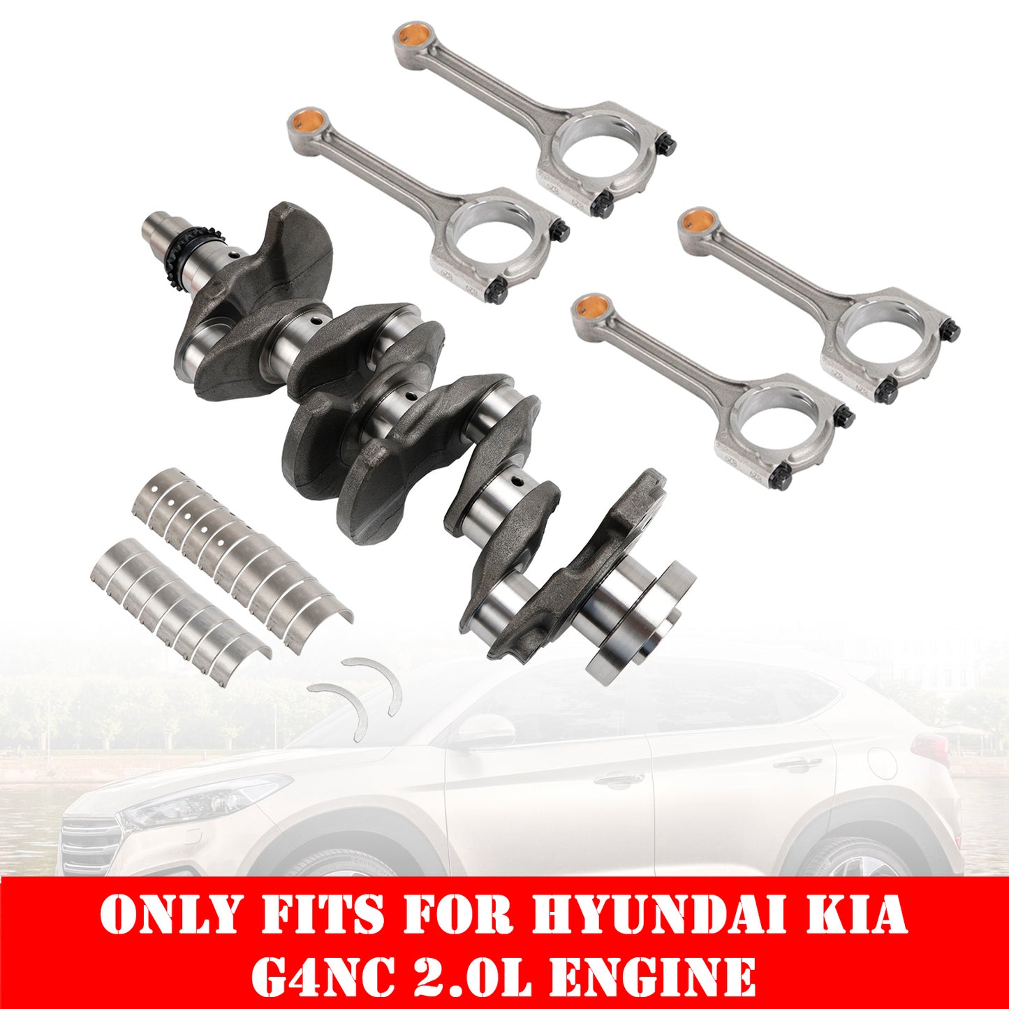 Kit cuscinetto principale e biella albero motore Hyundai Mistra (CF) G4NC 2013–2020