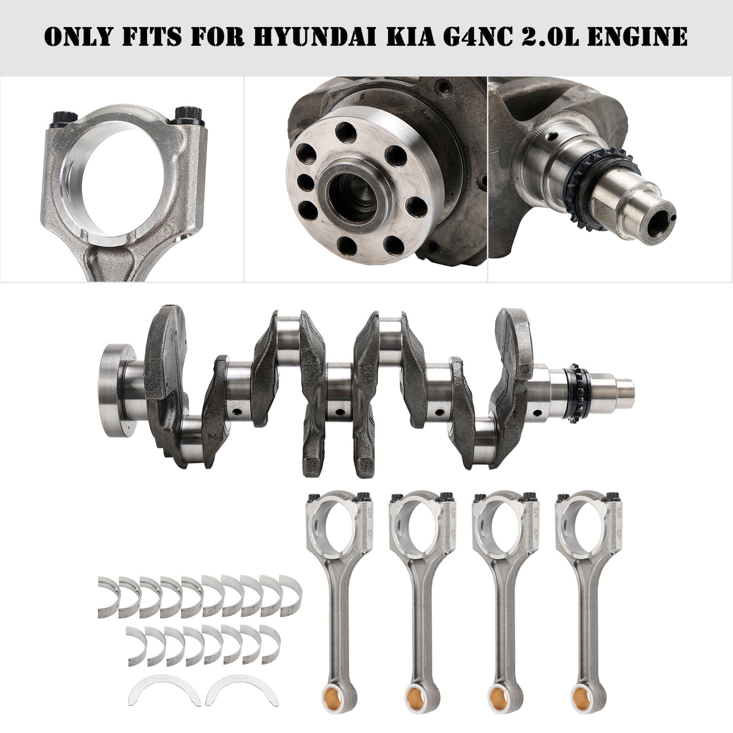 Kit cuscinetto principale e biella albero motore Hyundai Sonata (YF) G4NC 2014