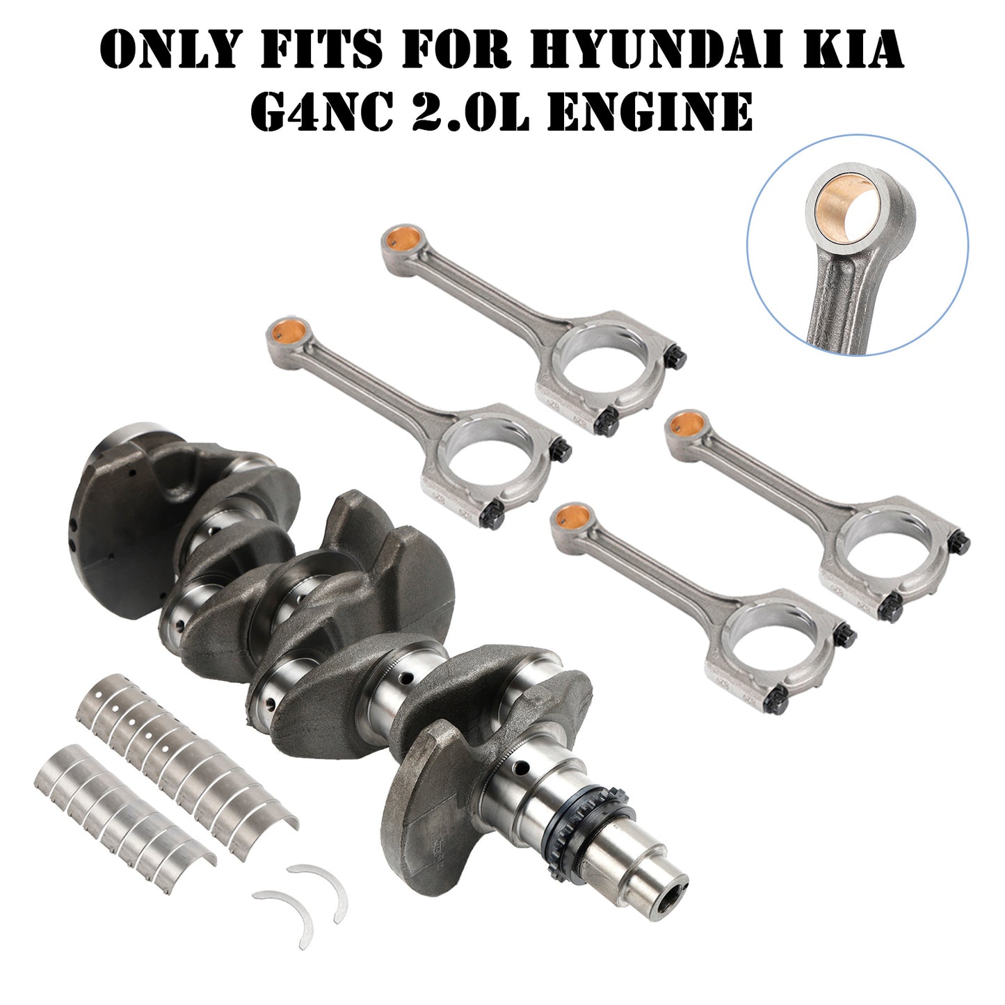 Kit cuscinetto principale e biella albero motore Kia KX3 (KC) G4NC 2015–2019