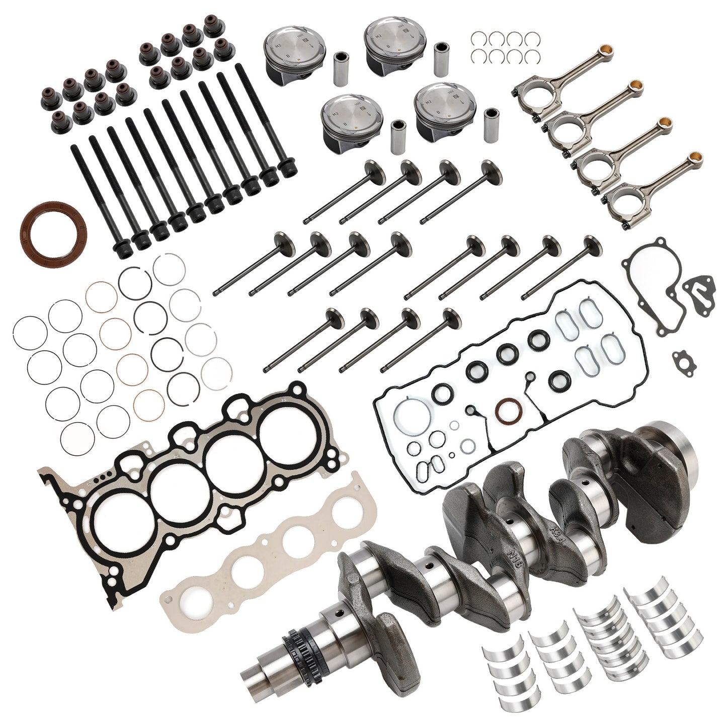 Kit di revisione motore G4NA 2.0L Kit guarnizioni bielle albero motore per HYUNDAI KIA