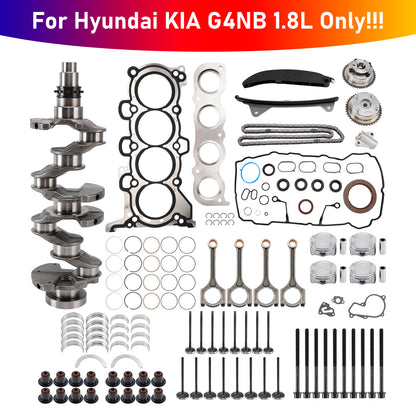 Kit di revisione e ricostruzione del motore Hyundai Elantra Mistra Kia Forte G4NB 1.8L 622V62EH00 24350-2E001