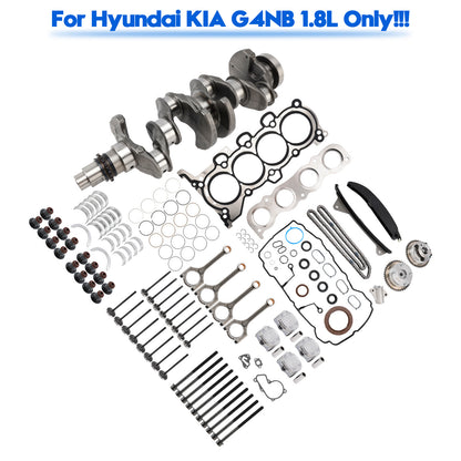 Kit di revisione e ricostruzione del motore Hyundai Elantra Mistra Kia Forte G4NB 1.8L 622V62EH00 24350-2E001