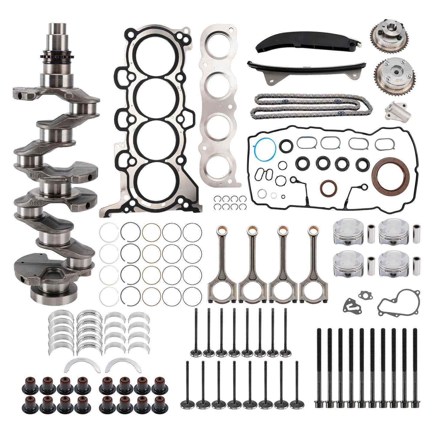Kit di revisione e ricostruzione del motore Hyundai Elantra Mistra Kia Forte G4NB 1.8L 622V62EH00 24350-2E001